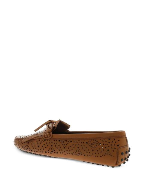 Tod's perforated tasselled loafers - Brown - zdjęcie produktu nr 2
