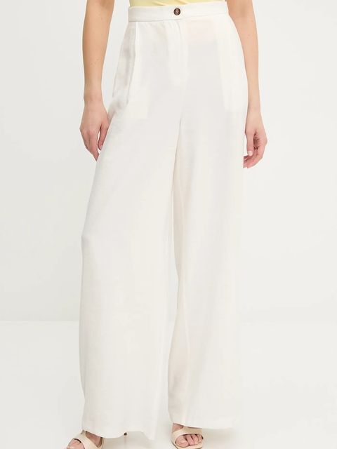 Answear.LAB spodnie damskie kolor biały szerokie high waist - zdjęcie produktu nr 1