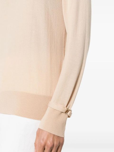 Chloé long-sleeve wool jumper - Neutrals