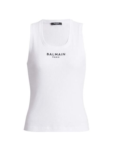 Balmain Balmain Paris embroidered vest top - White - zdjęcie produktu nr 1