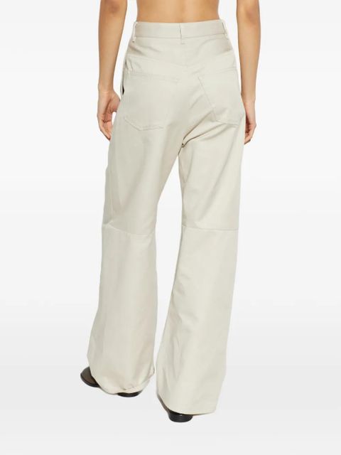 MM6 Maison Margiela pleated wide-leg trousers - Neutrals