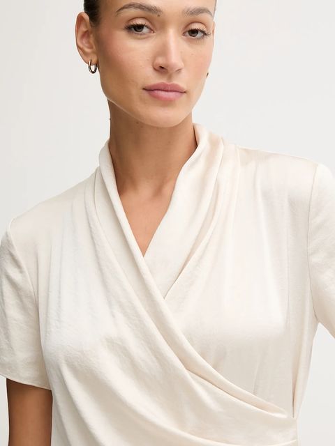 Joseph Ribkoff bluzka damska kolor beżowy gładka 253237F25