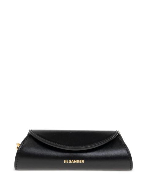 Jil Sander leather keyring - Black - zdjęcie produktu nr 1