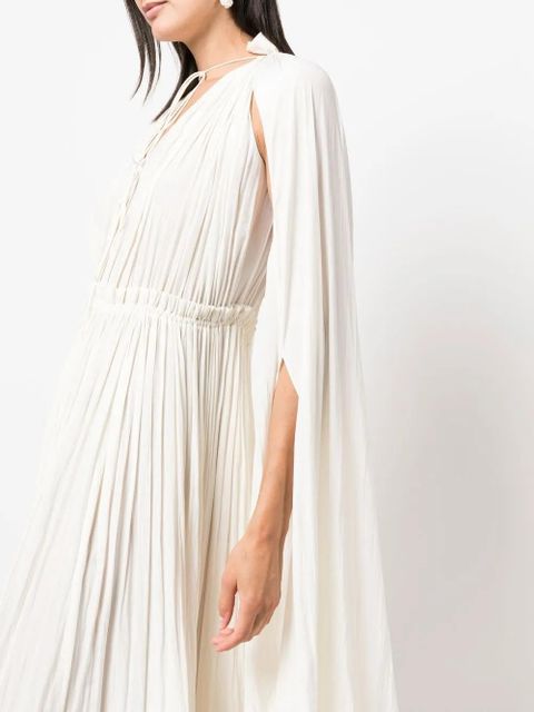 Lanvin cape-design midi-dress - White
