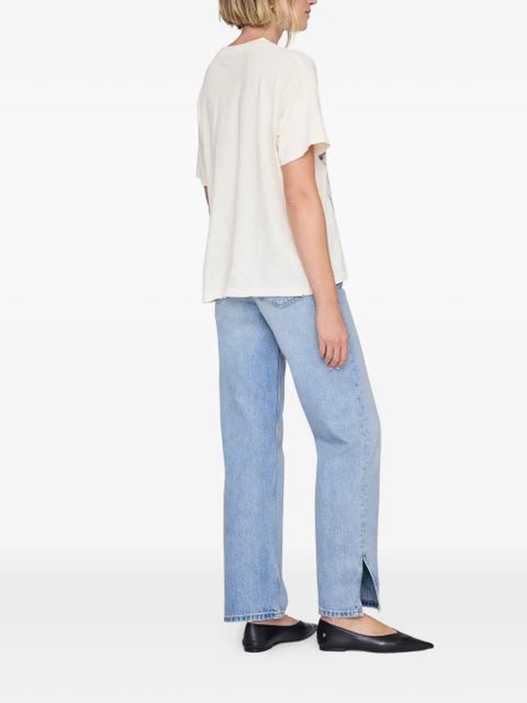 ANINE BING wildflower-graphic T-shirt - White