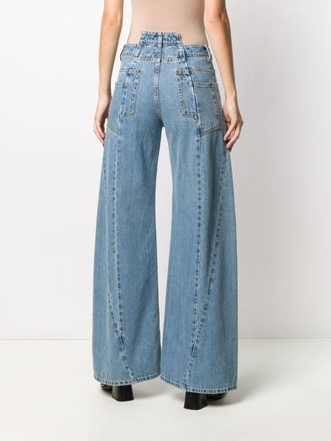 Maison Margiela Décortiqué wide-leg jeans - Blue