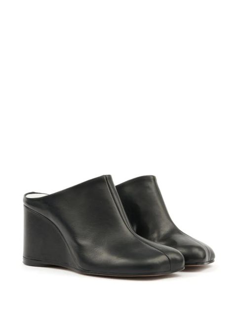 MM6 Maison Margiela leather mules - Black