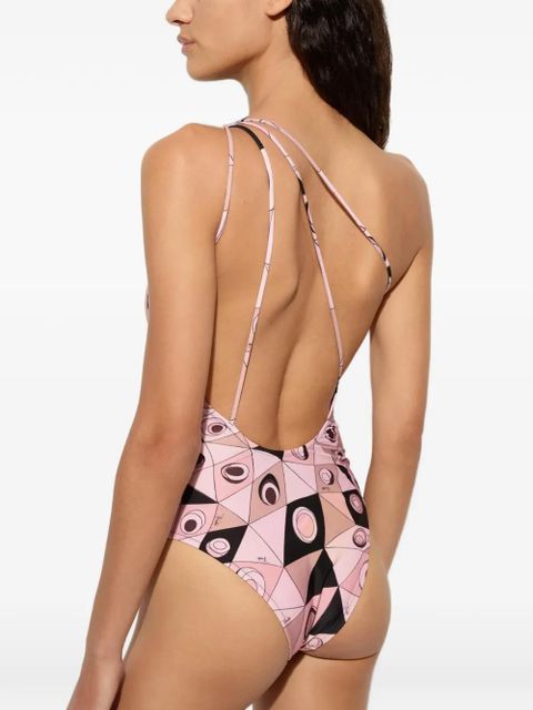 PUCCI one-shoulder geometric swimsuit - Pink