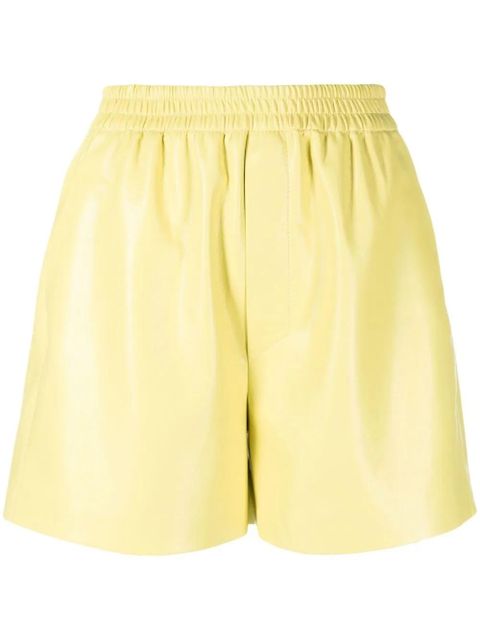 Nanushka elasticated-waist shorts - Yellow - zdjęcie produktu nr 1