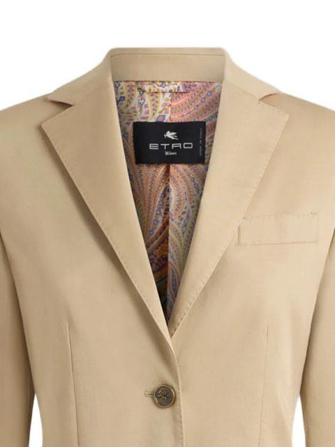 ETRO Pegaso-buttons cotton blazer - Neutrals - zdjęcie produktu nr 2