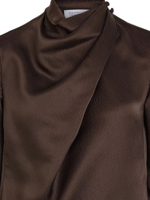 Gabriela Hearst draped button top - Brown - zdjęcie produktu nr 2