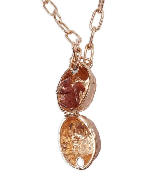 Weekend Max Mara bead charm metal necklace - Gold