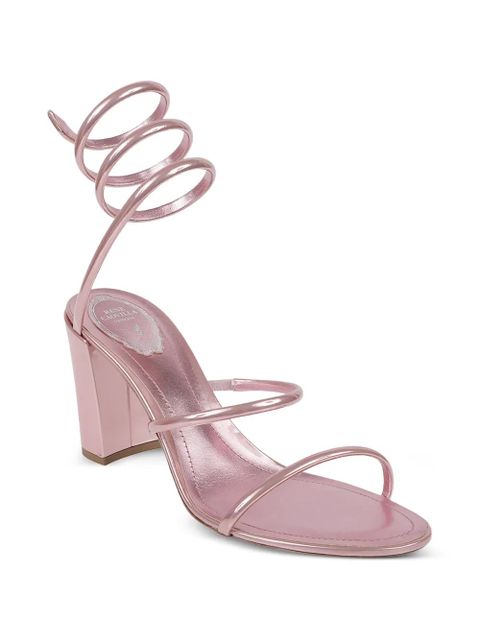 René Caovilla Cleo leather heeled sandals - Pink - zdjęcie produktu nr 2