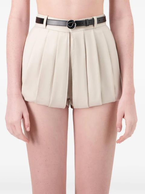 Coperni pleated wool shorts - Brown - zdjęcie produktu nr 1
