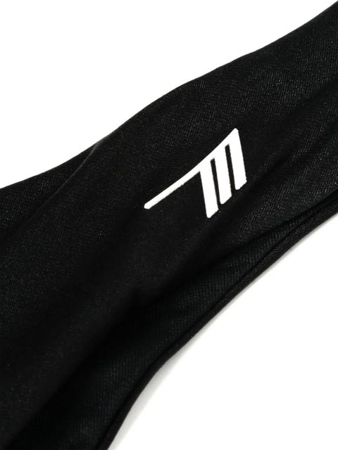 The Attico rubberised-logo bikini - Black - zdjęcie produktu nr 2