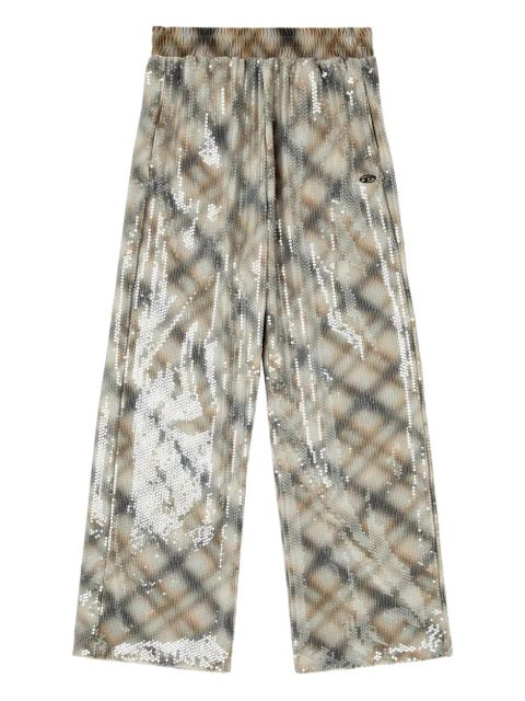 Diesel P-Erqueen sequinned trousers - Neutrals - zdjęcie produktu nr 1