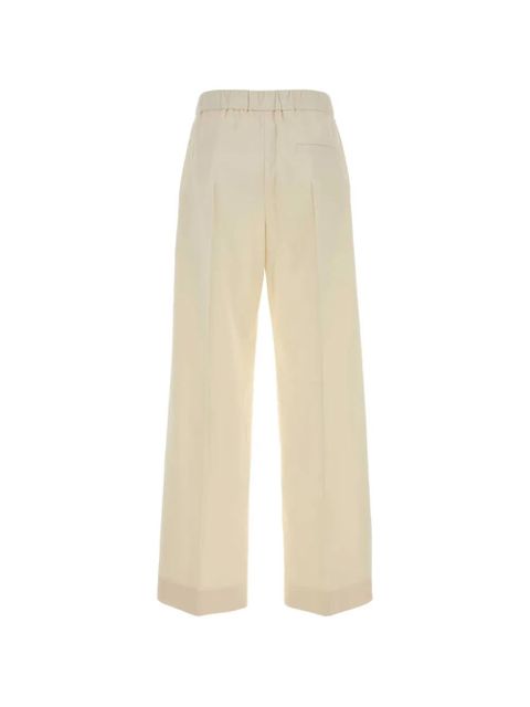 Jil Sander wide-leg cotton trousers - Neutrals - zdjęcie produktu nr 2