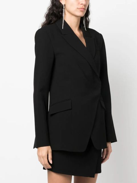 Simkhai Eva crossover-neck clasp-fastening blazer - Black - zdjęcie produktu nr 2