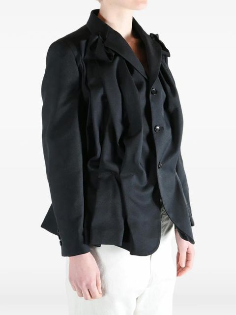 Comme Des Garçons ruffled jacket - Black