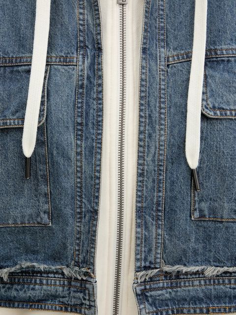 Desigual bluza TRUCKER damska kolor beżowy z kapturem gładka 25WWSK06