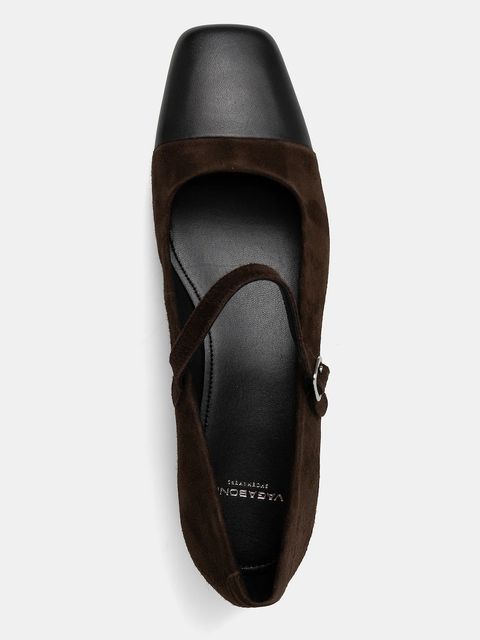 Vagabond Shoemakers czółenka skórzane DEBBI kolor brązowy na słupku 5918-049-29