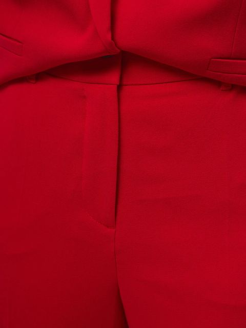 Medicine spodnie damskie kolor czerwony szerokie medium waist