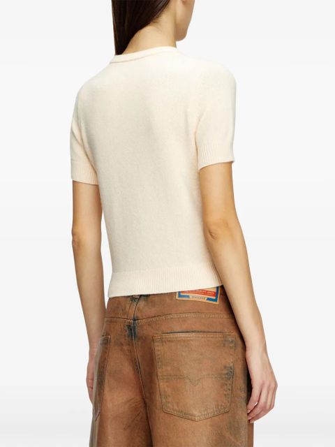 Diesel M-Argarin-SS knitted top - Neutrals