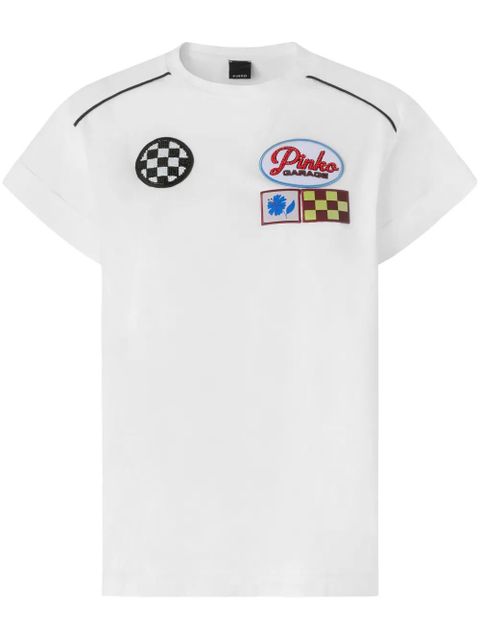 PINKO logo-appliqué T-shirt - White - zdjęcie produktu nr 1