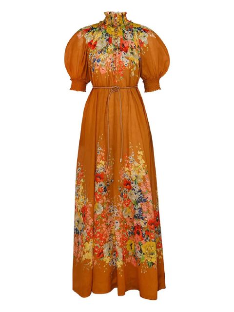 ZIMMERMANN Alight Swing midi dress - Brown - zdjęcie produktu nr 1