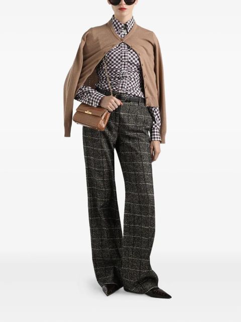 Dolce & Gabbana check-pattern trousers - Black