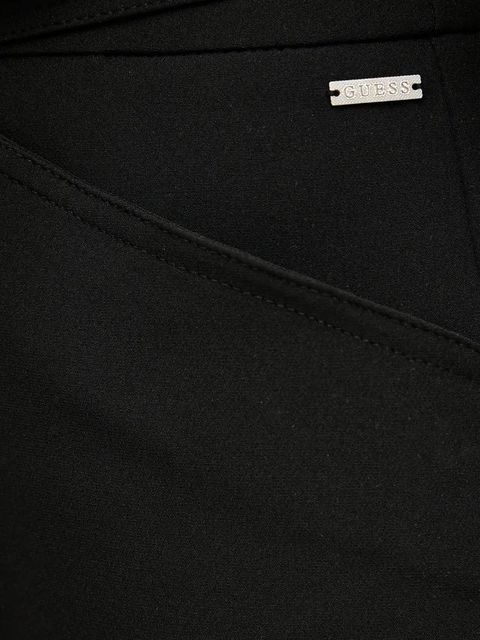 Guess szorty VALENTINA damskie kolor czarny gładkie high waist W5GD0I WH9Y2