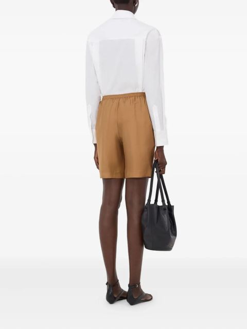 LouLou de Saison Zinia elasticated-waist shorts - Brown