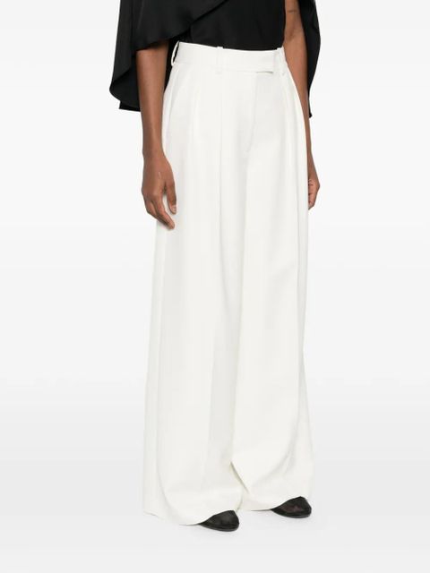 ANINE BING Lou pleated trousers - Neutrals