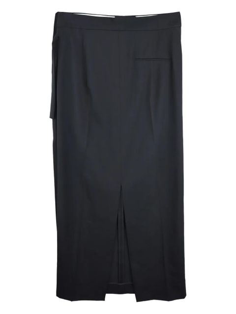 The Row tie-detail split skirt - Black - zdjęcie produktu nr 2