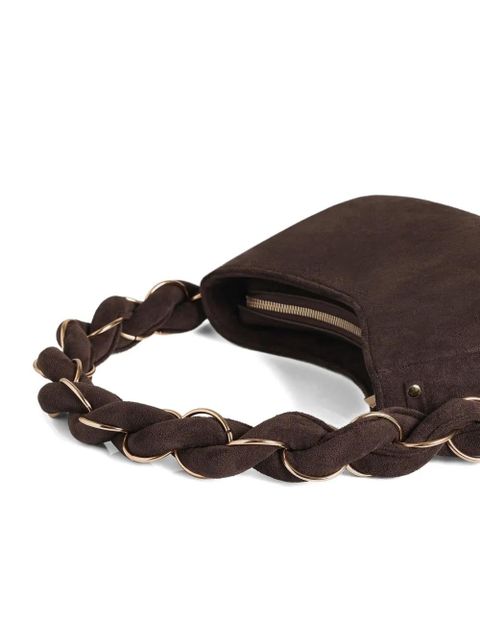 Manière De Voir Somme suede handbag - Brown