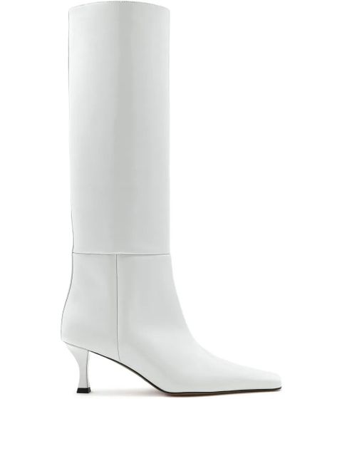 Proenza Schouler Trap leather knee-high boots - White - zdjęcie produktu nr 1