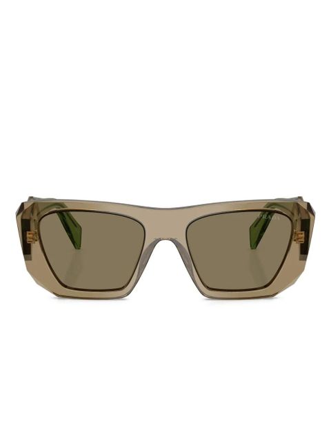 Prada Eyewear Symbole geometric-frame sunglasses - Brown