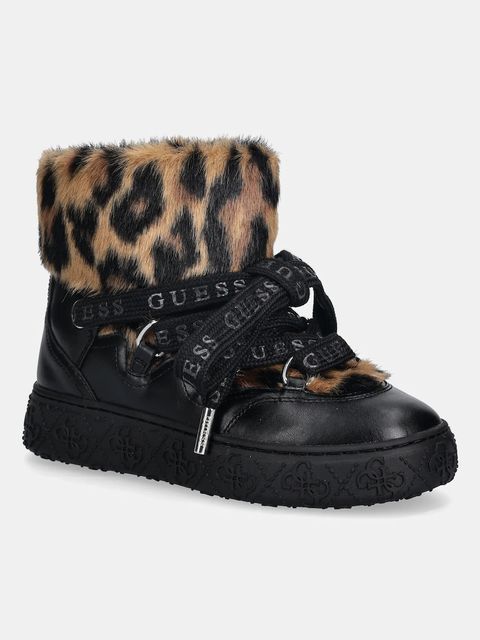 Guess śniegowce UNESSA kolor czarny FLFUEK FUR10 - zdjęcie produktu nr 1