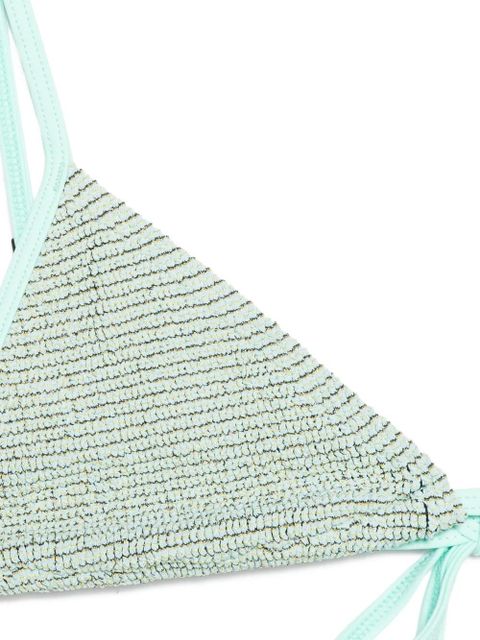 Bond-eye Luana tie bikini top - Blue