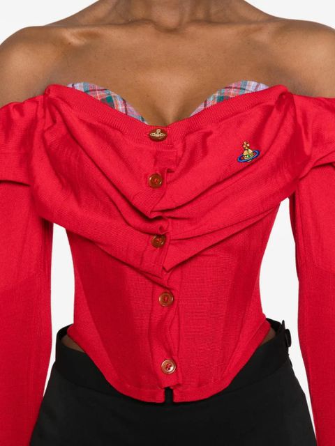 Vivienne Westwood Bea Corset cardigan - Red