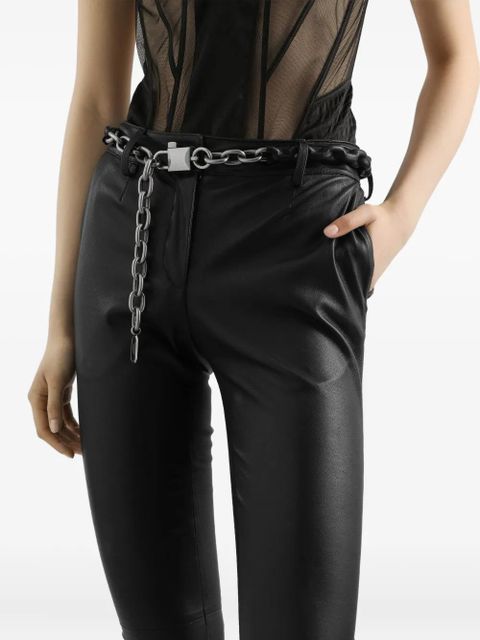 Dolce & Gabbana leather trousers - Black