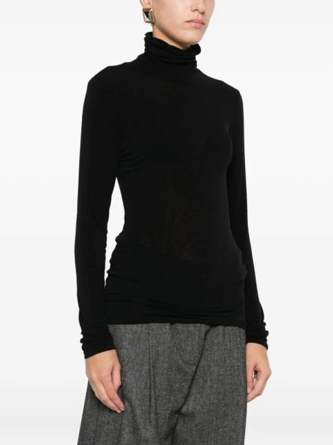 SOLOTRE roll-neck sweater - Black