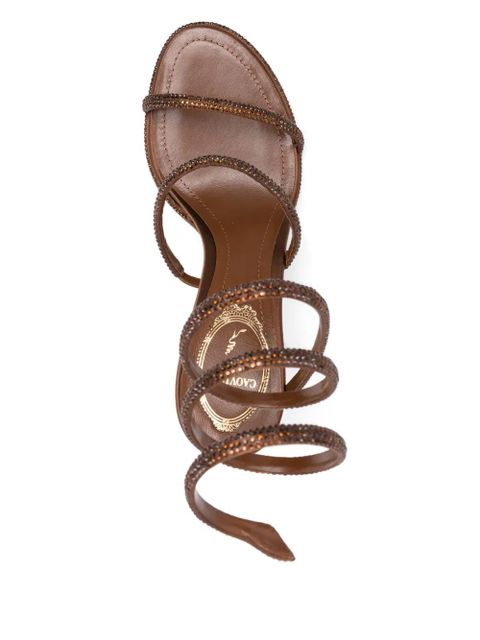 René Caovilla 100mm Cleo sandals - Brown