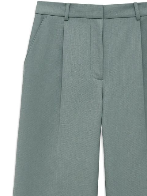 ANINE BING Trent pleated trousers - Green