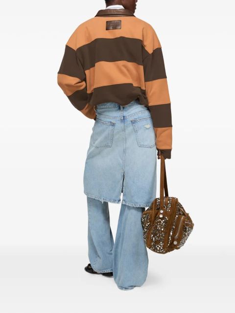 Acne Studios distressed panelled jeans - Blue