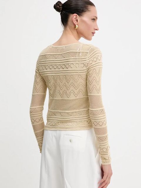 Guess kardigan NELLIE damski kolor beżowy lekki W5GR15 Z3E22