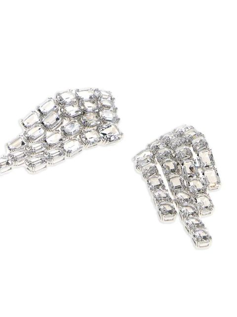 Swarovski Millenia rectangular clip earrings - Silver - zdjęcie produktu nr 2
