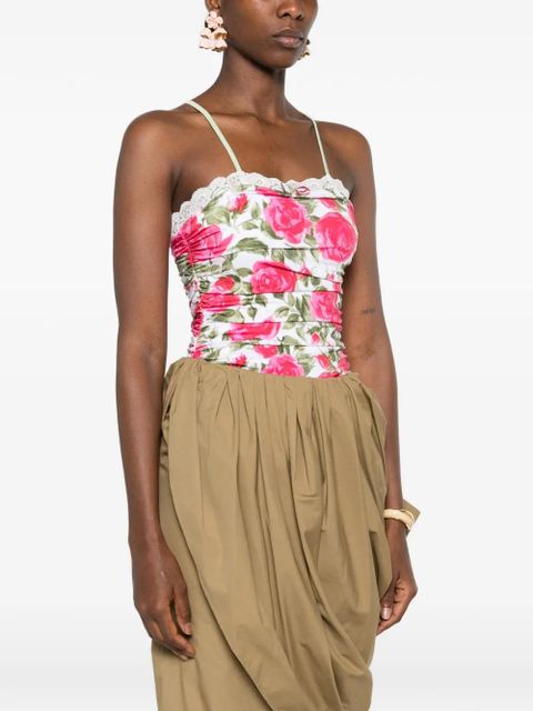 Chloé floral-lace bodysuit - White