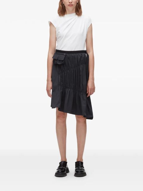 3.1 Phillip Lim ruffles pocket-detail asymmetric skirt - Blue