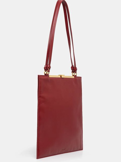 AERON torebka skórzana kolor czerwony BG164919 - zdjęcie produktu nr 2